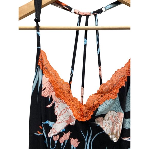 Secret Treasures Floral Chemise Black Size XL - Picture 7 of 13